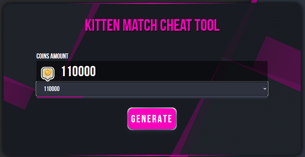 Kitten Match free coins generator