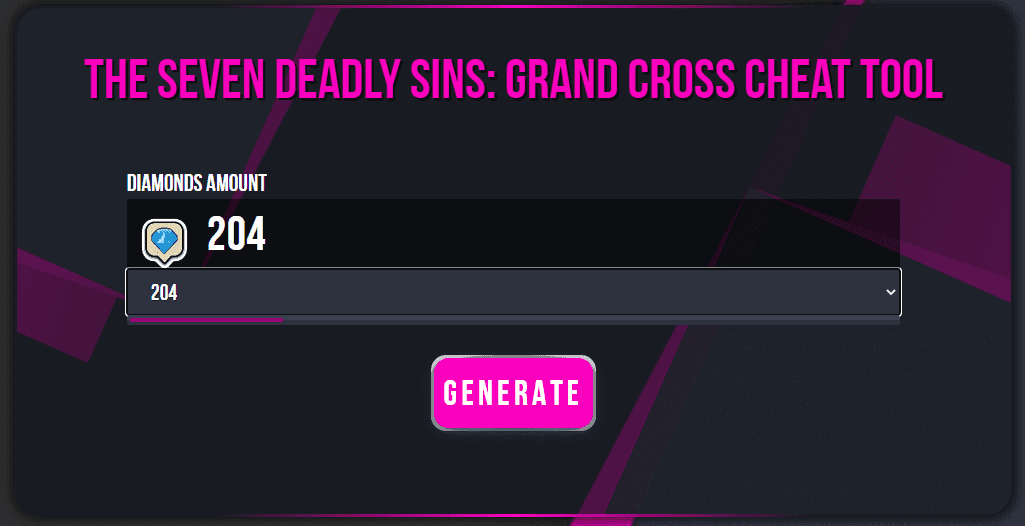 The Seven Deadly Sins Grand Cross free diamonds generator