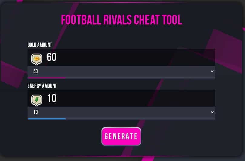 Football Rivals hack tool for free energy and gold