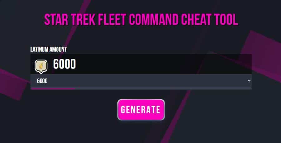 Star Trek Fleet Command latinum generator