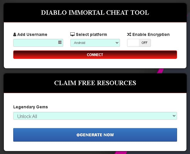 Diablo Immortal legendary gems hack