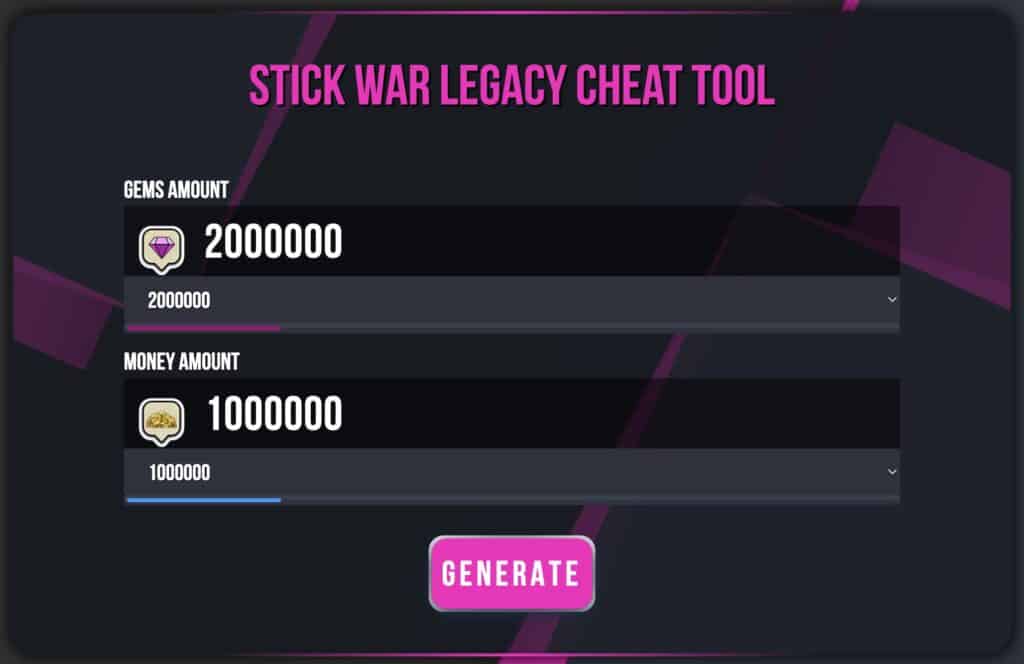 Stick War Legacy money and gems generator