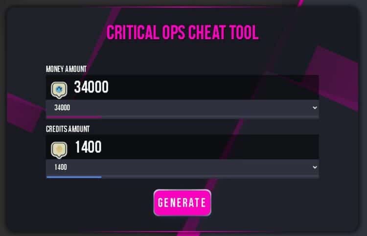 Critical Ops generator for money and credits