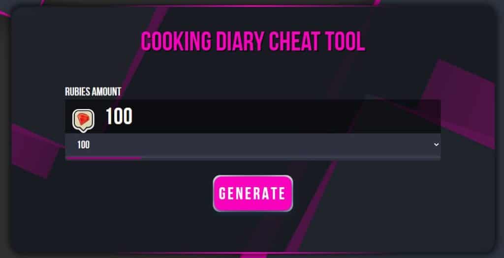 Cooking Diary hack tool