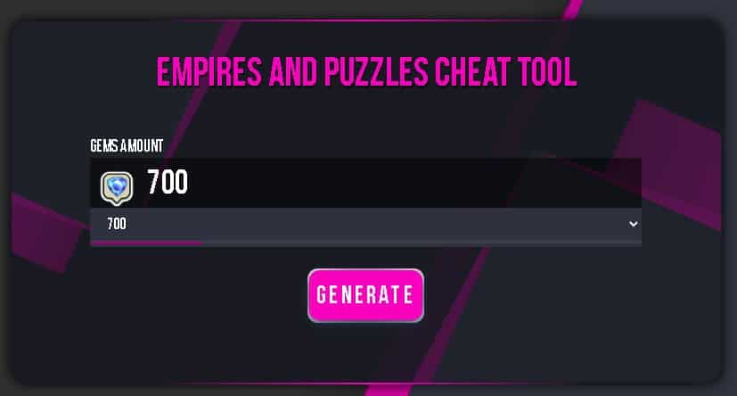 Empires And Puzzles cheat tool for unlimited gems