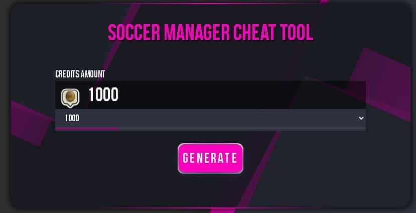 Soccer manager hack tool for unlimited credits