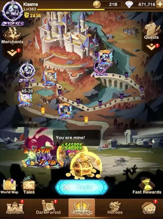 AFK Arena gameplay picture
